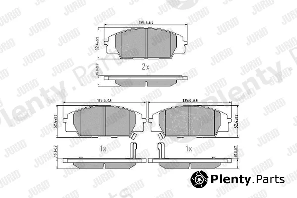 Jurid 572432J — Brake Pad Set, disc brake
