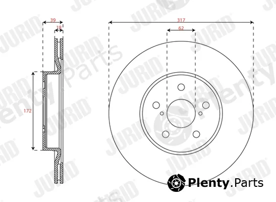 Jurid 563745JC — Brake Disc