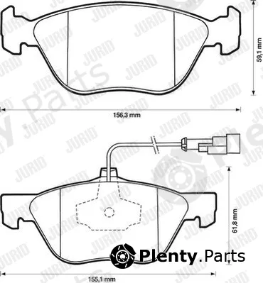 Jurid 571884J — Brake Pad Set, disc brake