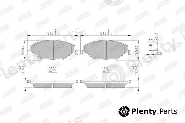 Jurid 573601J — Brake Pad Set, disc brake