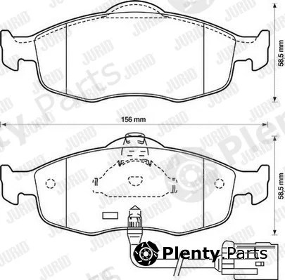 Jurid 571522D — Brake Pad Set, disc brake