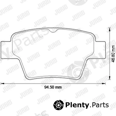 Jurid 573235JC — Brake Pad Set, disc brake Jurid White Low Dust