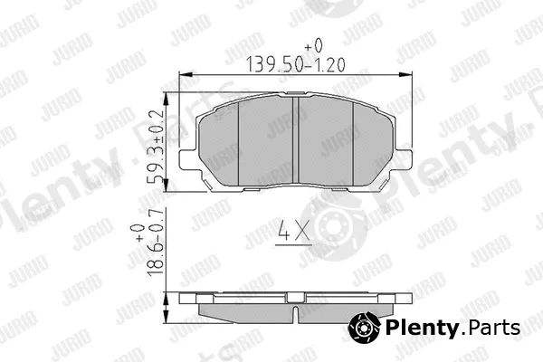 Jurid 572636J — Brake Pad Set, disc brake