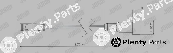 Jurid FAI205 — Warning Contact, brake pad wear