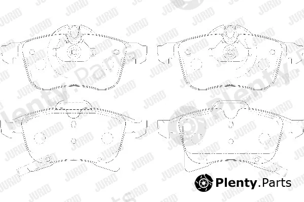 Jurid 573153D — Brake Pad Set, disc brake