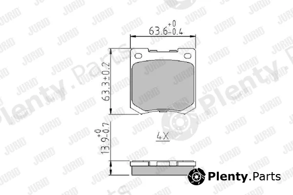 Jurid 573961J — Brake Pad Set, disc brake