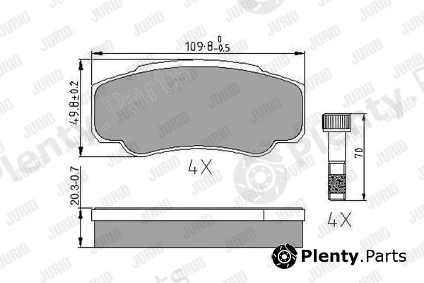 Jurid 573115J — Brake Pad Set, disc brake