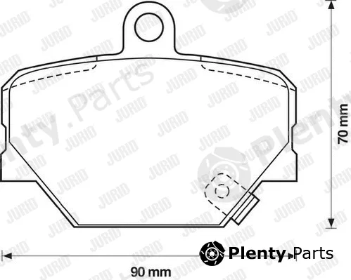 Jurid 571995JC — Brake Pad Set, disc brake Jurid White Low Dust