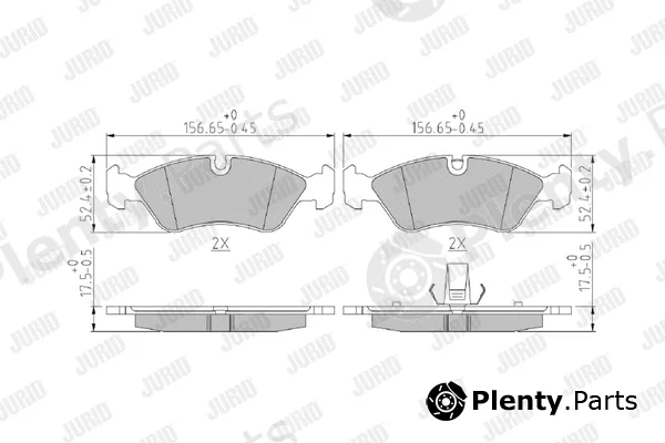 Jurid 571391J — Brake Pad Set, disc brake