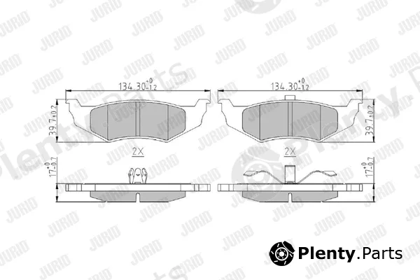 Jurid 573069J — Brake Pad Set, disc brake