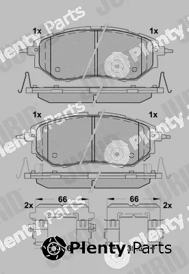 Jurid 574135J — Brake Pad Set, disc brake