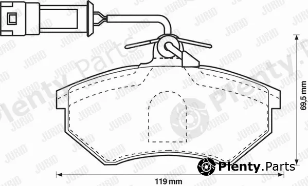 Jurid 571356D — Brake Pad Set, disc brake
