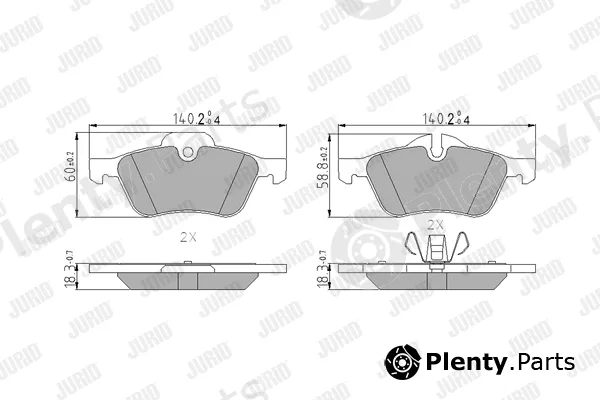 Jurid 571992J — Brake Pad Set, disc brake