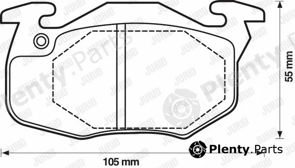Jurid 571911J — Brake Pad Set, disc brake