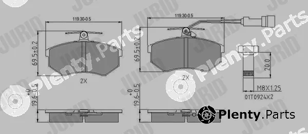 Jurid 571356J — Brake Pad Set, disc brake