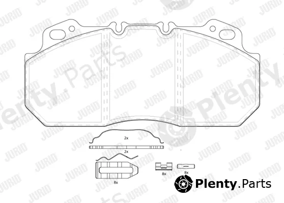 Jurid 2909009560 — Brake Pad Set, disc brake