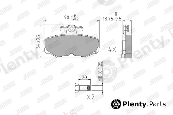 Jurid 573947J — Brake Pad Set, disc brake