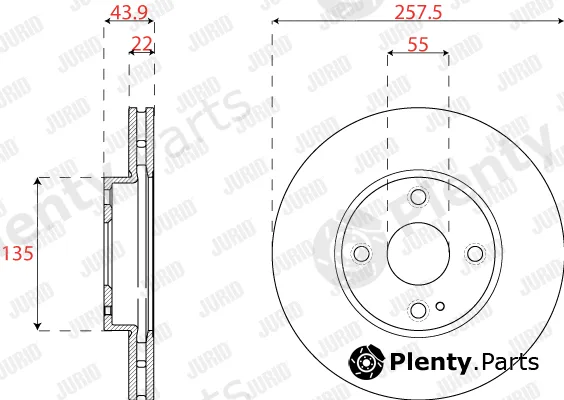 Jurid 563324JC — Brake Disc