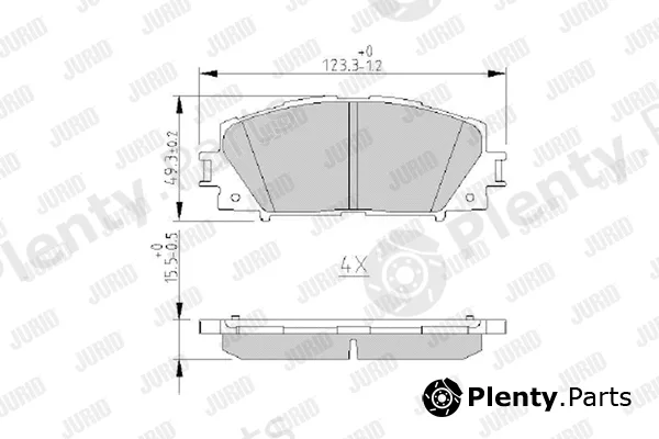 Jurid 572631J — Brake Pad Set, disc brake