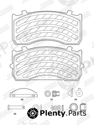 Jurid 2918305390 — Brake Pad Set, disc brake