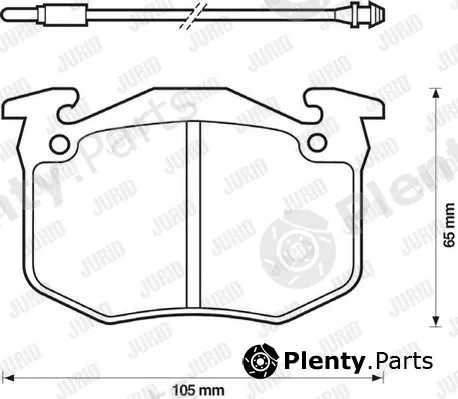 Jurid 571262D — Brake Pad Set, disc brake