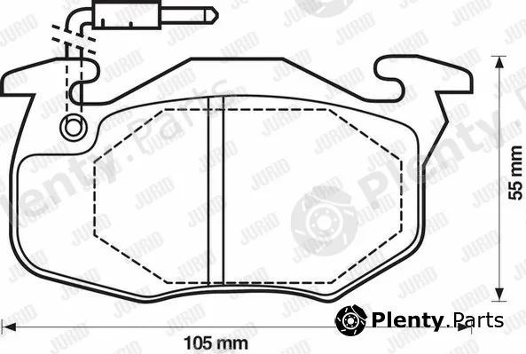 Jurid 571333D — Brake Pad Set, disc brake