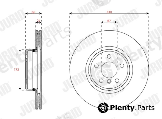 Jurid 563693JVC-1 — Brake Disc