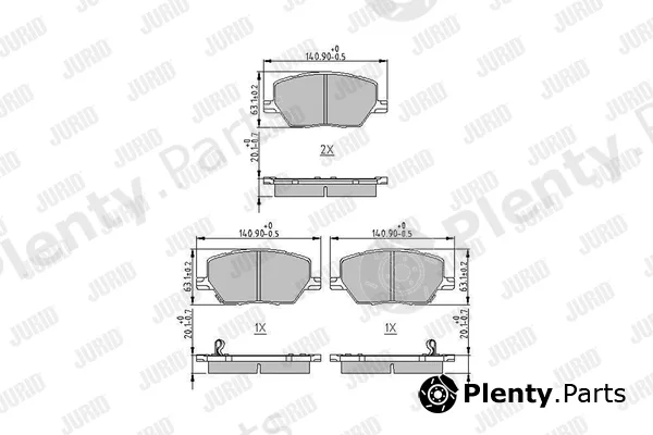Jurid 573610J — Brake Pad Set, disc brake