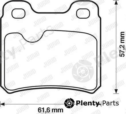Jurid 571407D — Brake Pad Set, disc brake