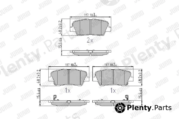 Jurid 572639J — Brake Pad Set, disc brake