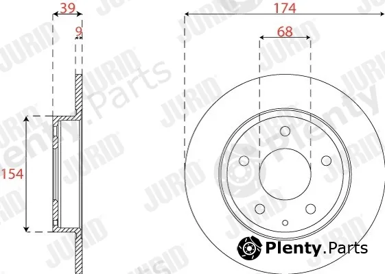 Jurid 563286JC-1 — Brake Disc