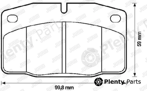 Jurid 571276D — Brake Pad Set, disc brake