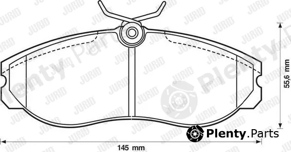 Jurid 572382J — Brake Pad Set, disc brake