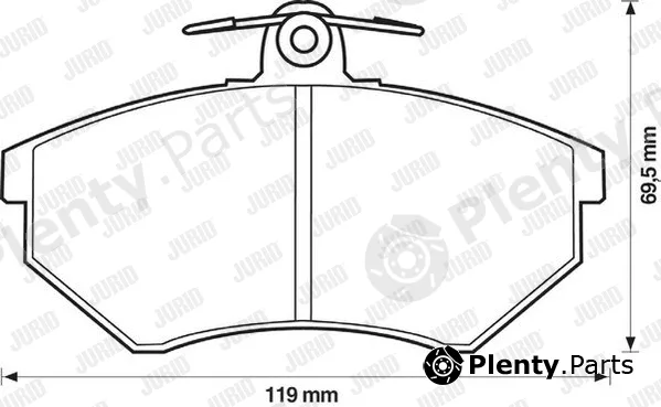 Jurid 571357D — Brake Pad Set, disc brake