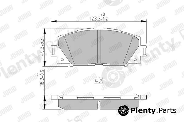 Jurid 572578J — Brake Pad Set, disc brake