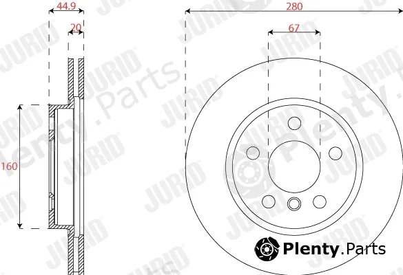Jurid 563291JC — Brake Disc
