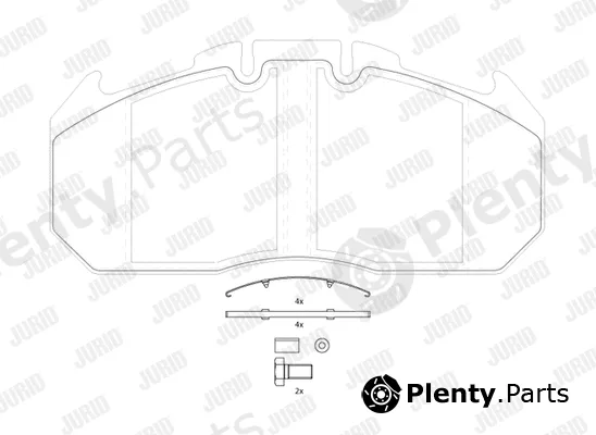 Jurid 2913109560 — Brake Pad Set, disc brake