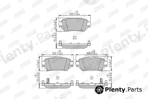 Jurid 573658J — Brake Pad Set, disc brake