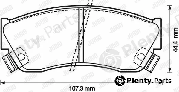 Jurid 572179J — Brake Pad Set, disc brake