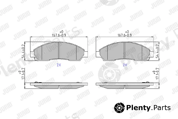 Jurid 572643J — Brake Pad Set, disc brake