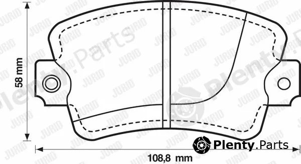 Jurid 571246J — Brake Pad Set, disc brake
