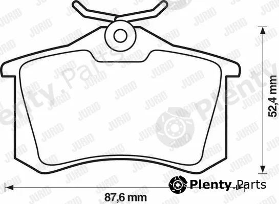 Jurid 571906JC — Brake Pad Set, disc brake Jurid White Low Dust