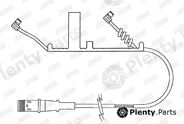 Jurid 587021 — Warning Contact, brake pad wear