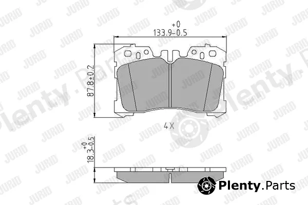 Jurid 572647J — Brake Pad Set, disc brake