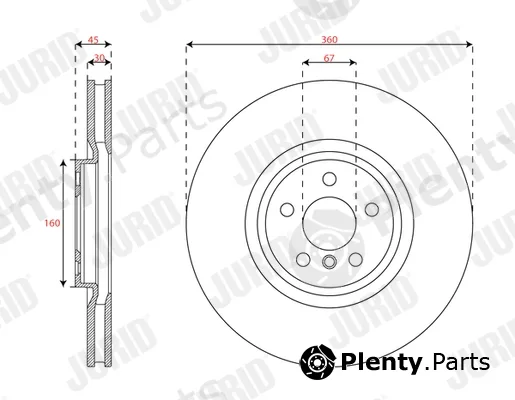 Jurid 563669JC-1 — Brake Disc