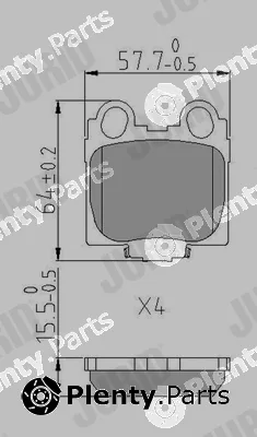 Jurid 573915J — Brake Pad Set, disc brake