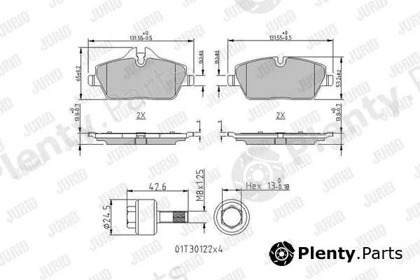 Jurid 573841J — Brake Pad Set, disc brake
