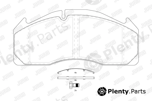 Jurid 2912509560 — Brake Pad Set, disc brake