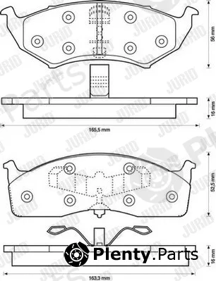 Jurid 573071J — Brake Pad Set, disc brake