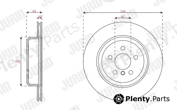 Jurid 563686JC-1 — Brake Disc